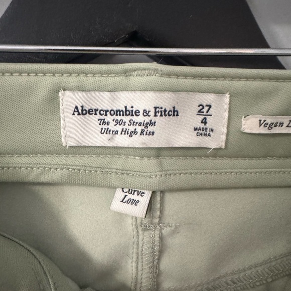 Abercrombie and Fitch Curve Love Size 27 Vegan Leather Pants - Picture 2 of 4